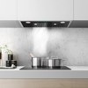 Tylza 30 in. 900 CFM Convertible Ductless Insert Range Hood In Stainless Steel, Black - 2 of 4