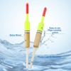 Unique Bargains High Sensitivity Plastics Fishing Float Rigs with Buoyant Balsa Wood Body 4 Pcs - 4 of 4