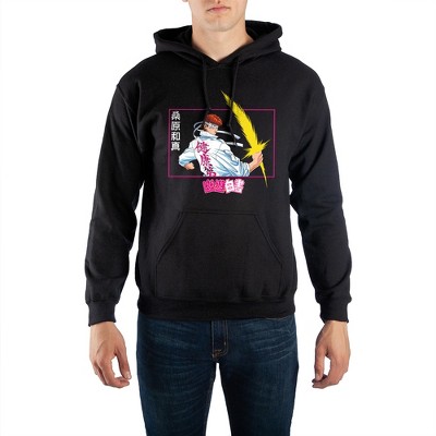 Yu Yu Hakusho Anime Mens Black Graphic Hoodie