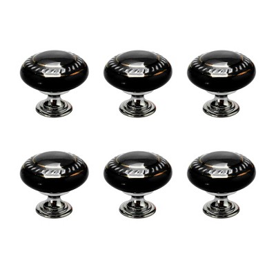Unique Bargains Ceramic Vintage Knobs Drawer Pull Handle Cupboard Dresser 6pcs