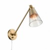 Elk Home Albany 1 - Light Swing Arm Lamp in  Brushed Gold - 3 of 4