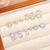 3 Pairs of Hypoallergenic Cubic Zirconia Stud Earrings, Small Round Cartilage Earrings for Women - 4 of 4