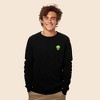 Dalix Alien Embroidered Fleece Crewneck Long Sleeve Sweatshirt Mens - 2 of 4