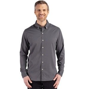 Cutter & Buck Skyline Epic Confidence Recycled Gingham Mens Big & Tall Long Sleeve Dress Shirt - 1 of 2