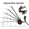 GustoWave Heavy-Duty Snow Shovel with Wheels, 29" Steel Blade, 5-Way Adjustable Handle & Angle for Easy Driveway Clearing - 3 of 4