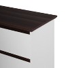 PAGED Wooden Dresser with 6 Drawers Rustic Farmhouse Style Storage Cabinet with Metal Handles for Living Room - 3 of 4