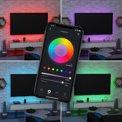16.4 ft Multicolor LED Smart Strip Light with Voice Control