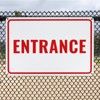Unique Bargains Aluminum Reflective Rust Free Waterproof Entrance Sign 2 Pcs - 4 of 4