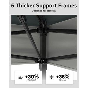 TackView 12x12 Pop Up Gazebo, Canopy Tent with Mosquito Netting, One Push Setup for Backyard Patio Garden with 4 Sand Bags - 1 of 4