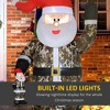 HONGGE 8FT Inflatable Camouflage Santa Claus Outdoor Christmas Decoration with LED Lights, Self-Inflating Holiday Yard Display - 2 of 4