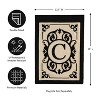 Evergreen Flag Cambridge Chic Letter C Monogram Applique Garden Flag - 12.5" Wide x 18" High - 2 of 4