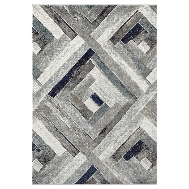 Luxe Weavers Modern Abstract Wood Carpet Geometric Area Rug, 3 of 13