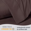 LuxClub 2 PC Performance Microfiber Solid Pillowcase Set - 2 of 4
