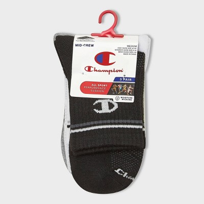 Champion All Sport Performance Mid Crew Socks 3pk