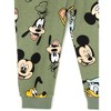 Disney Mickey Mouse Goofy Donald Duck Daisy Duck Fleece Zip Up Coverall Infant to Little Kid - 4 of 4