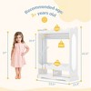 Arceso Double Rods Kids Dress Up Storage with Full-Length Mirror, Kids Wardrobe Closet with 3 Hooks, Open Hanging Toddler Dress Up Rack - 2 of 4