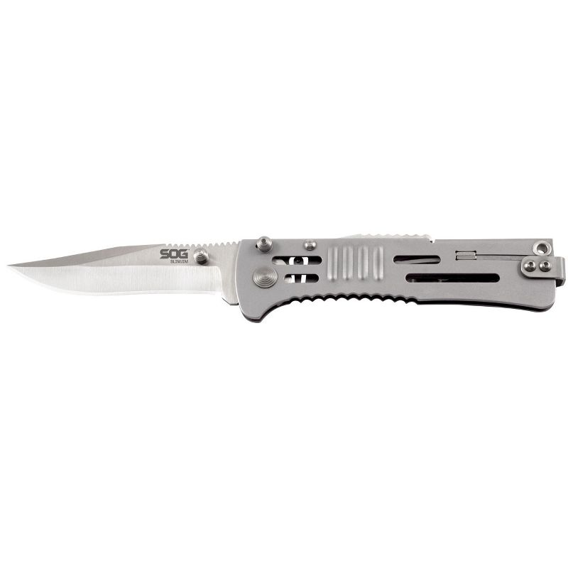 SOG SlimJim Folding Pocket Knife with Reversible Carry Clip, 1 of 12
