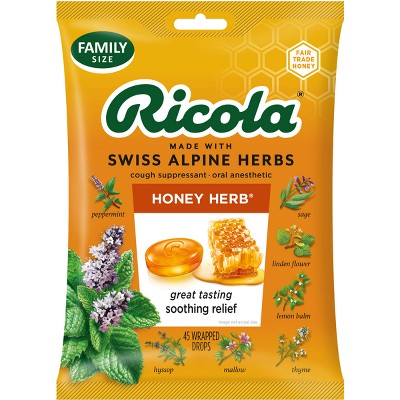 Ricola Cough Drops - Honey Herb - 45ct