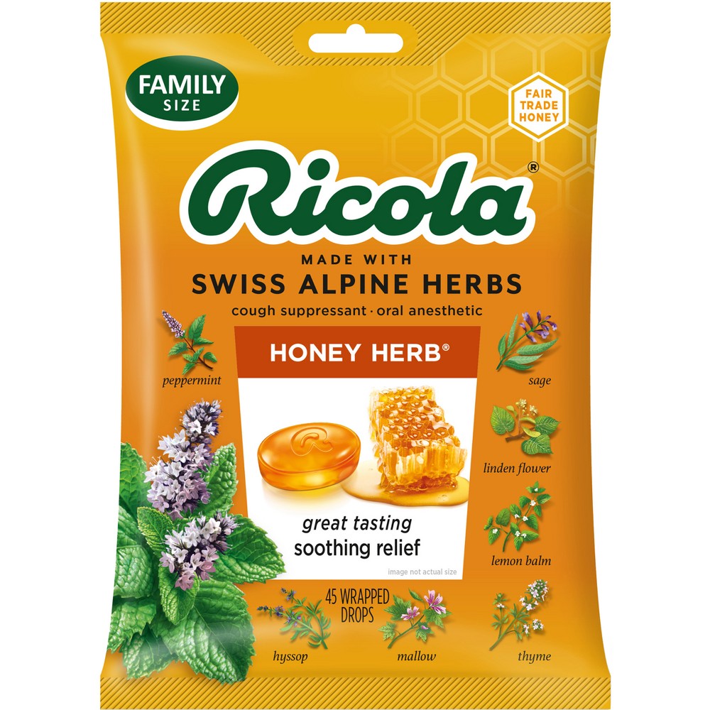 UPC 036602311602 product image for Ricola Cough Drops - Honey Herb - 45ct | upcitemdb.com