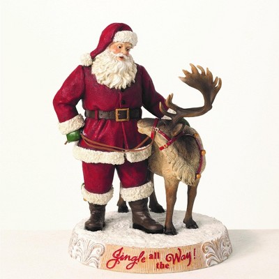 Sullivans Sitting Santa Decorative Sculpture 14.5"H Multicolored