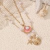 Layered Gold Shell Necklace With Conch & Starfish Pendant - Boho Non-Tarnish Summer Beach Vacation Jewelry Gift For Women - 2 of 4