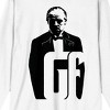 The Godfather He Sleeps With The Fishes Crew Neck Long Sleeve White Adult Tee - 2 of 4