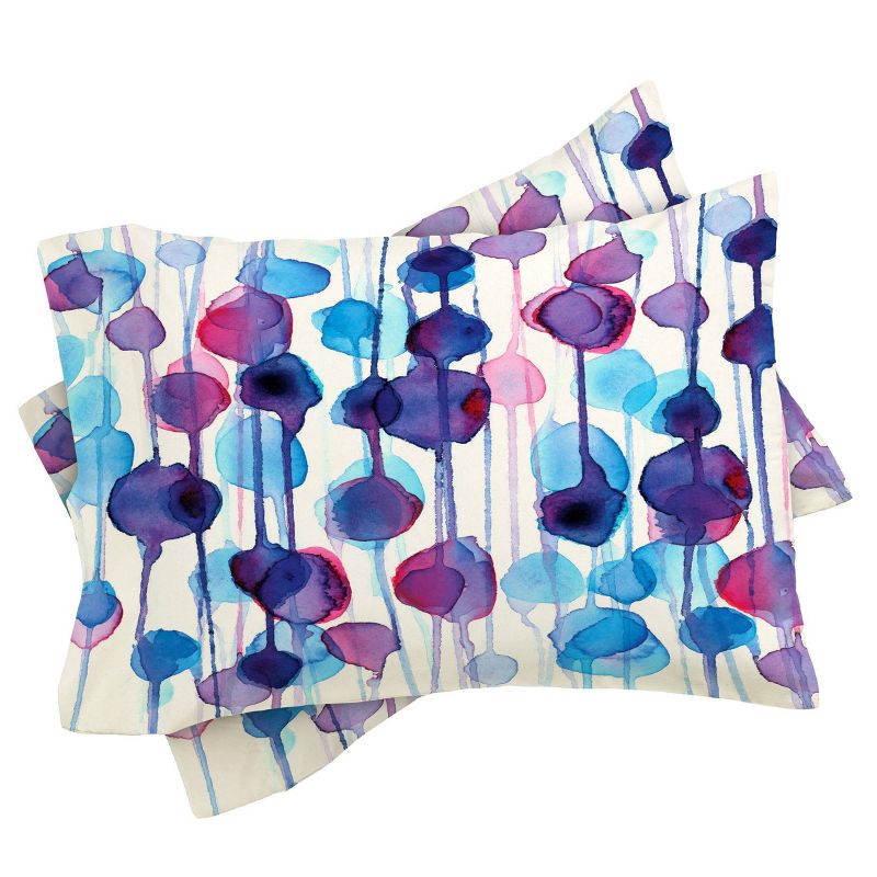 CMYKaren Abstract Watercolor Comforter Set Purple - Deny Designs, 4 of 8