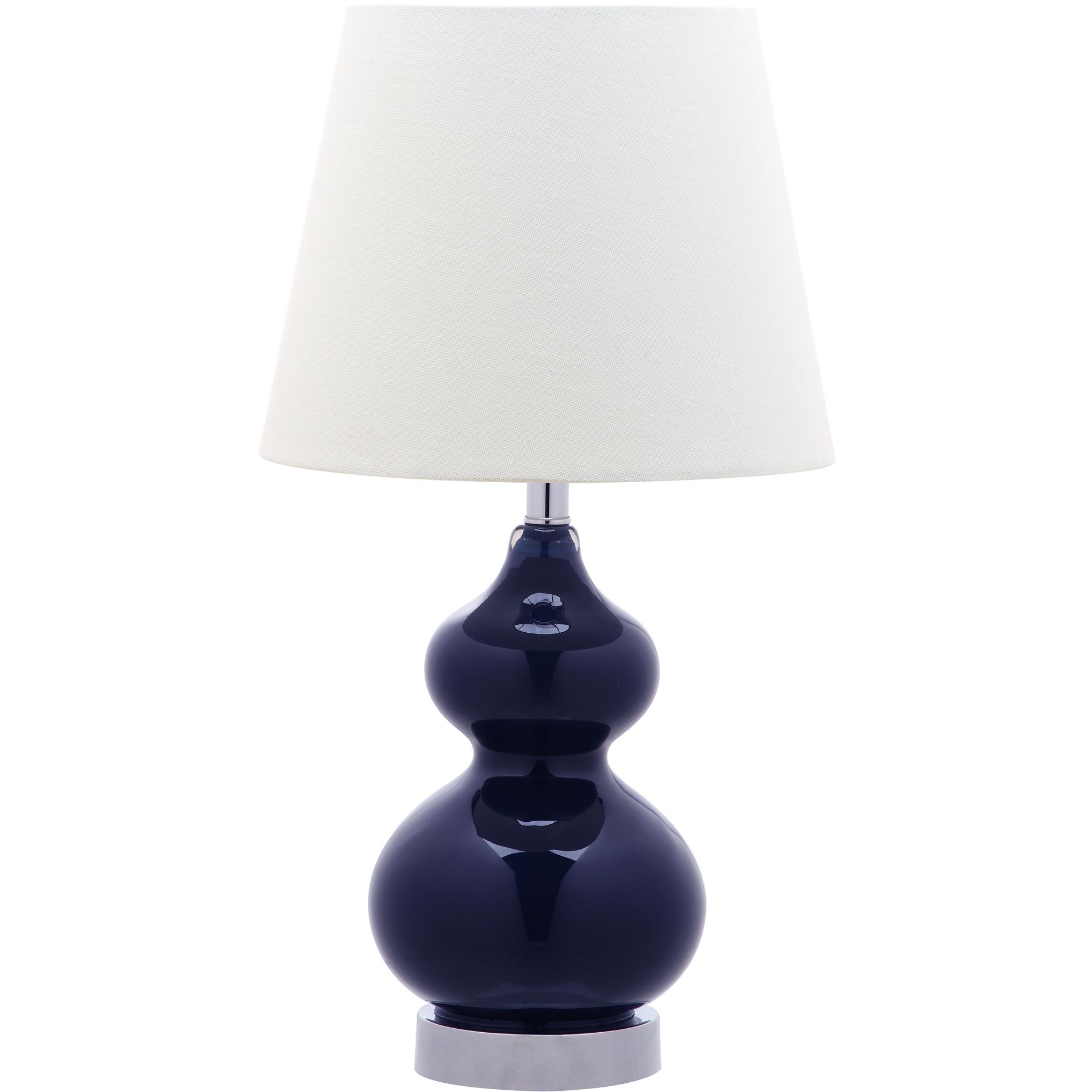 Eva Double Mini Table Lamp - KID4086 - Navy - Safavieh Kids
