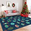 COZONY Christmas Snowflake Area Rug, Washable Low-Pile Non-Slip Holiday Carpet, Stain-Resistant Non-Shedding Floor Mat for Living Room, Bedroom - 4 of 4