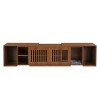 LAOTIES Modern TV Stand with Extendable Table,Sliding Door And Soft Cushion,Pet Friendly Litter Box Furniture - 4 of 4