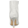 Allegra K Women's Sparkle Sequin Pointed Toe Side Zipper Stiletto Heels Ankle Boots - 3 of 4