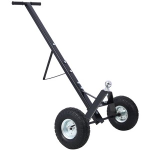 Naysaye Wagons Trailer Dolly Pneumatic Tires Tongue Weight Capacity for Garage and Outdoor Use, Black, 47.6"*25.6"*15.6" - 1 of 4