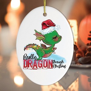 Really Dragon Through Christmas Ornament| OrnamentallyYou - 1 of 4