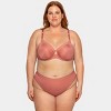 Curvy Couture Women's Plus Size Silky Smooth High Cut Thong Panty - 2 of 4
