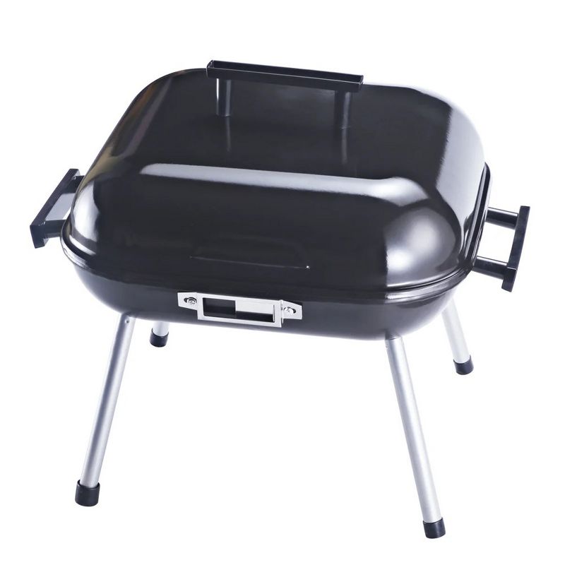 J&V TEXTILES 14 Inch Portable BBQ Square Grill, 3 of 5