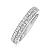 Ross-Simons 0.25 ct. t.w. Diamond 2-Row Ring in Sterling Silver - 3 of 4