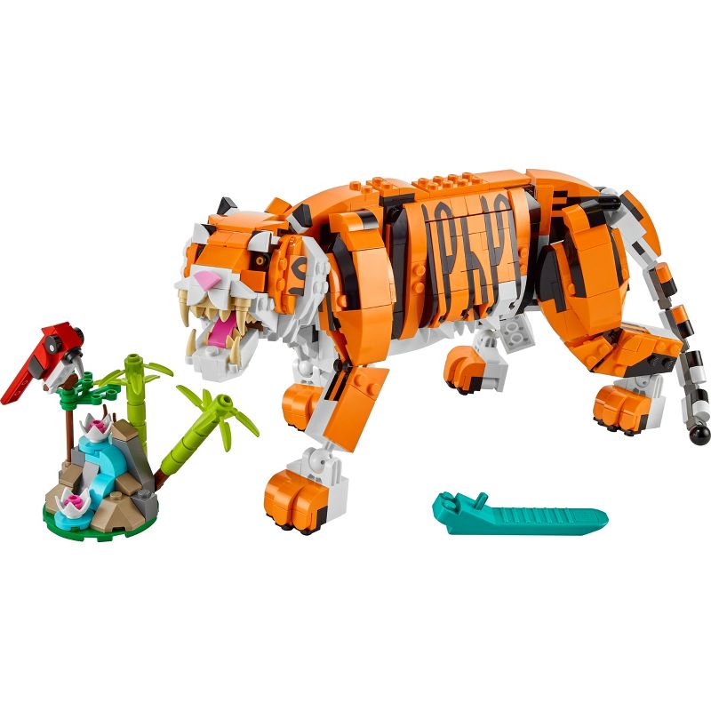 LEGO Creator 3 in 1 Majestic Tiger Animal Building Toy 31129, 3 of 11