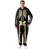 #followme Glow In The Dark Skeleton Adult Bodysuit Pajamas - 3 of 4