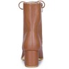 Allegra K Women's Lace Up Chunky Heels Ankle Combat Boots - 3 of 4