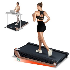 Naysaye Portable Incline Treadmill Incline Full Deck Design Shock Absorption for Home, Black and Gray, 38.9"*21.3"*6.9" - 1 of 4