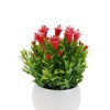 Unique Bargains Artificial Plants Semi-circle Lily Flower Arrangement Plastic 2.76"x2.76"x5.91" 1 Pc - 4 of 4