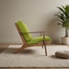 FONTOI Accent Chairs, Recliner Chair with Angled Back, Lounge Chair with Fixed Arms for Home Bedroom Office, Green, 29.9"*31.9"*33.5" - 3 of 4
