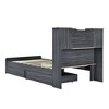YOOCOZZ Twin Platform Bed Frame with 4 Open Shelves and 2 Drawers - 4 of 4