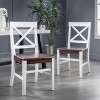 GDFStudio Earnest Farmhouse Acacia Wood Dining Chairs (Set of 2) - 2 of 4
