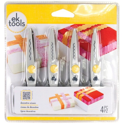 Decorative Scissors 5.5 4-pkg-deckle, Wave, Scallop & Zigzag