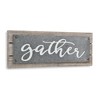 HomeRoots 10" X 25" Brown and Gray Gather Wood and Metal Wall Decor - 4 of 4