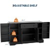 Sideboard Buffet, Four-Door Sideboard Storage Cabinet with Cabinet Doors, Kitchen Dining Storage Cabinet, Versatile Coffee Bar - 3 of 4