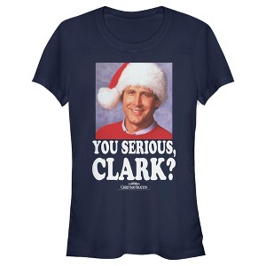 Juniors Womens National Lampoon's Christmas Vacation You Serious, Clark T-Shirt - 1 of 4