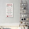 Masterpiece Art Gallery 17"x34" Santa's Rules Wall Art - 2 of 4