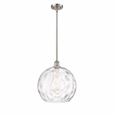 Athens Water Glass - 1 Light Pendant In Industrial Style-14.88 Inches Tall and 13.75 Inches Wide